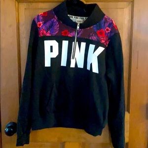 Pink zip sweatshirt size L